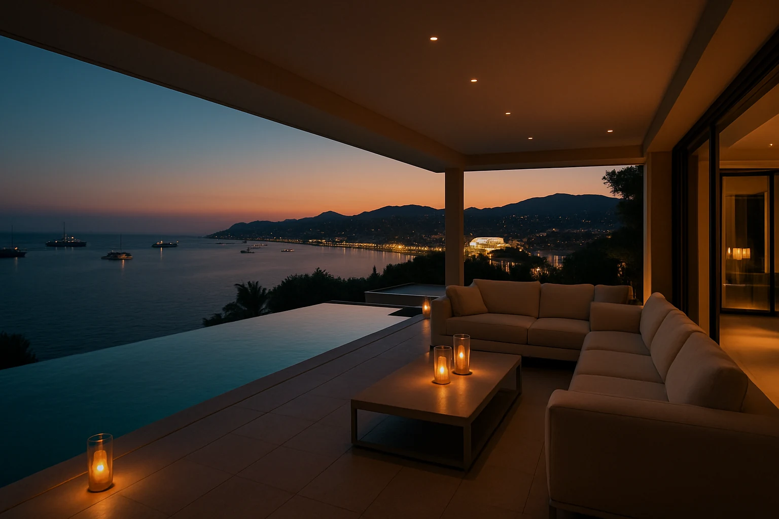 Private villa overlooking the Croisette during the Cannes Film Festival