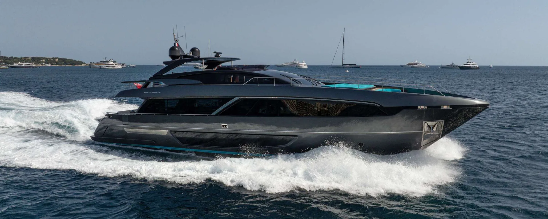 Ariyas - Riva 100' Corsaro 30m flybridge for charter from Cannes
