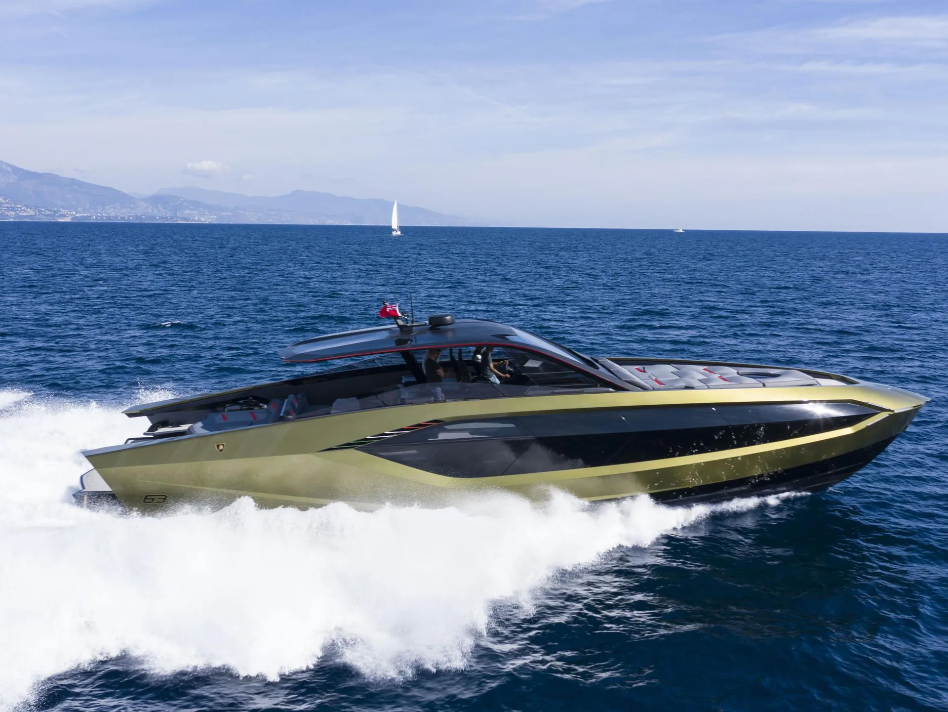 Fast One - Tecnomar for Lamborghini 63 for charter from Cannes